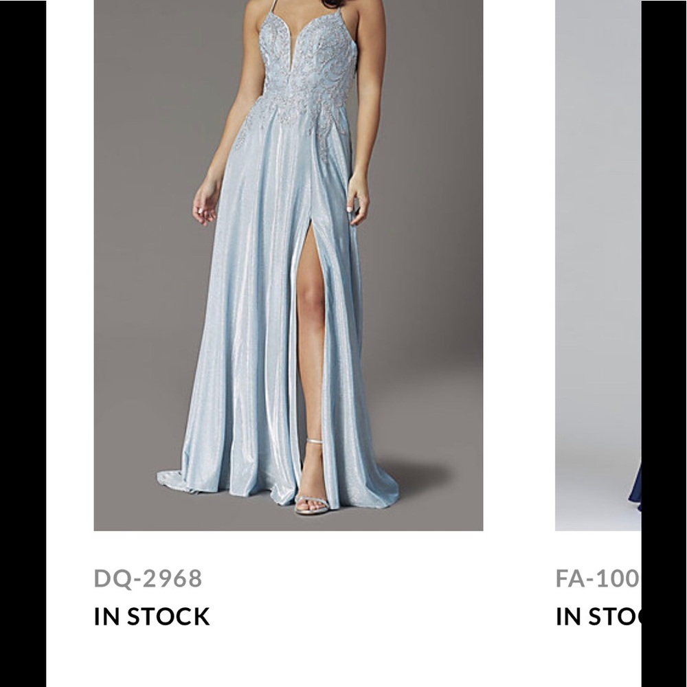 Long Glitter-Knit-V-Neck Prom Dress With Corset